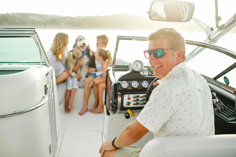 Lake Travis Boating Family photo session, Susan Armbruster